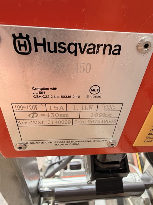 Husqvarna PG450 Concrete Floor Grinder PG 450 2021  118HRS Tested 💥