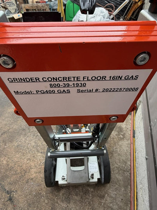 Husqvarna PG400 Petrol Floor Grinder Honda 2022 MINT Condition Grinder Edco