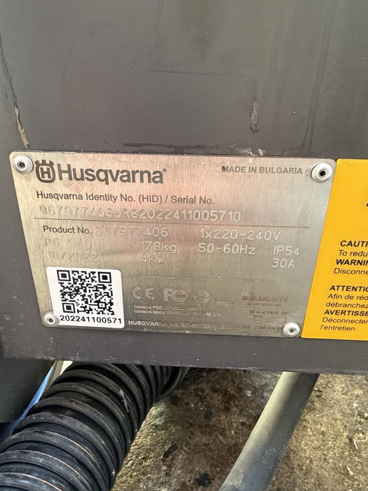 Husqvarna PG540 Concrete Floor Grinder PG 540 2022 DEMO Machine MINT