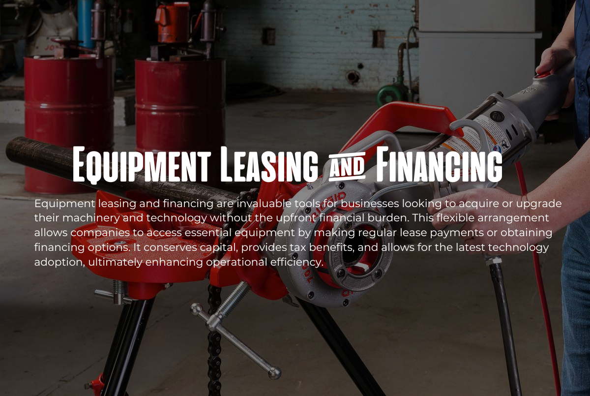 Equipment leasing and financing