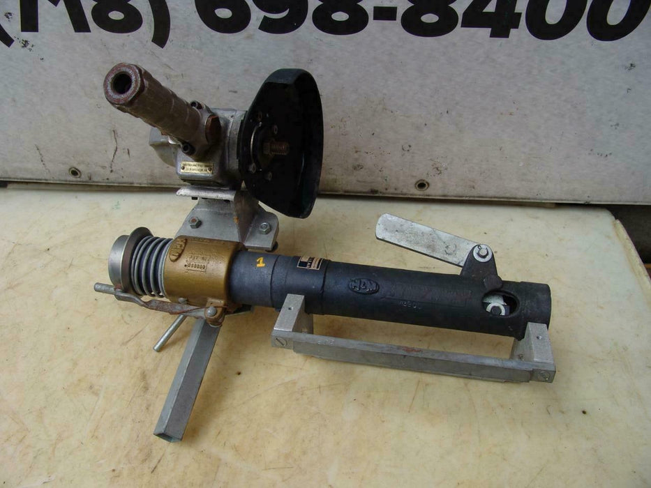 H&M Orbital Beveler Beveling Machine With Cut Off Saw Nice Shape #1