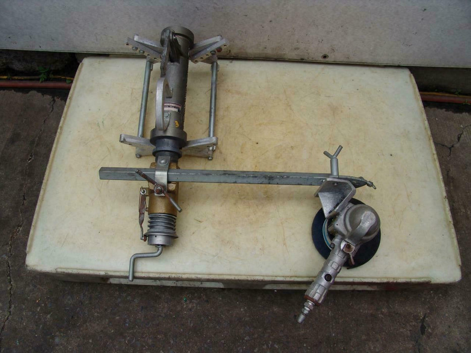 H&M Orbital Beveler Beveling Machine With Cut Off Saw Nice Shape #3