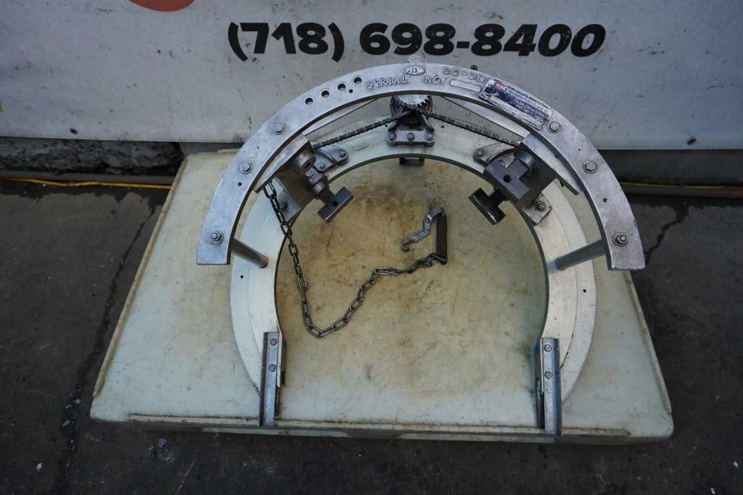 H&M Pipe Beveling Machine Beveler C-20  14-20" Cutting Welding Great Shape