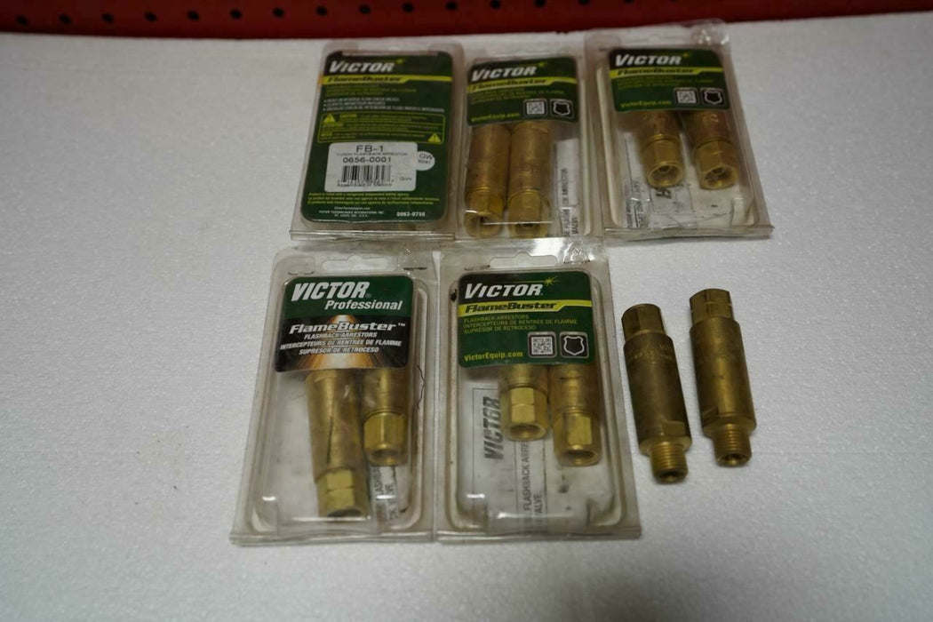 6 Victor Flame Buster FB-1 Flashback Arrestor Set Torch Oxygen Check Valves