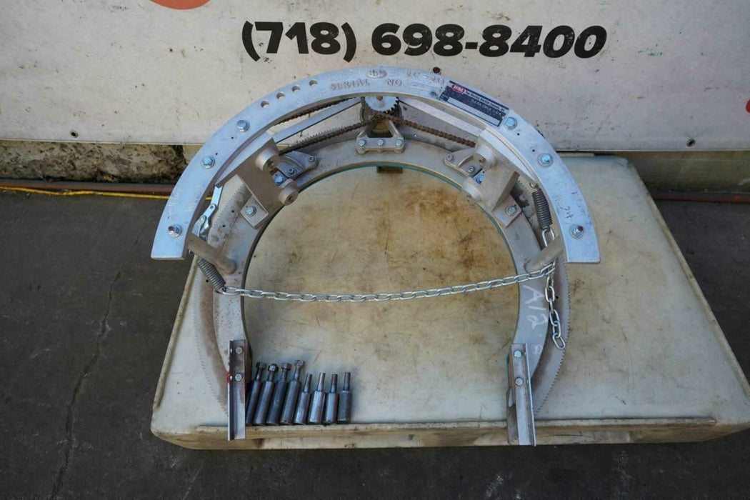 H&M Pipe Beveling Machine Beveler C-20 14-20" Cutting Welding Great Shape bg3
