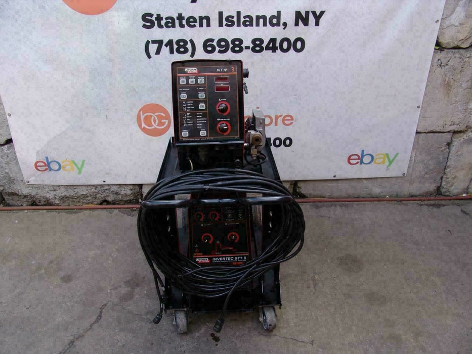 Lincoln Invertec STT II Welder and STT-10 Wire Feeder Nice Shape   #3