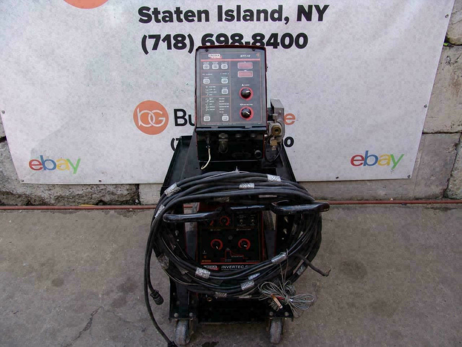 Lincoln Invertec STT II Welder and STT-10 Wire Feeder Nice Shape   #4