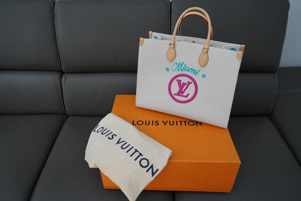 Louis Vuitton OnTheGo GM Tote Bag Limited Edition Miami Resort 2022 Brand New