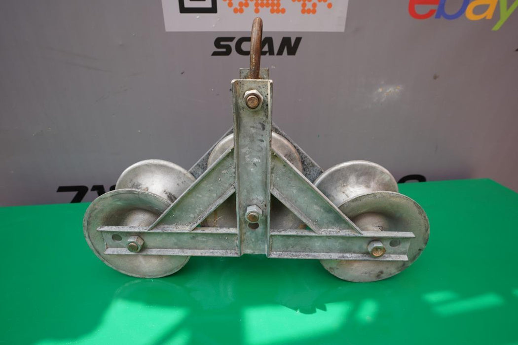 3 Way Sheave for Greenlee Tugger Puller Nice Shape