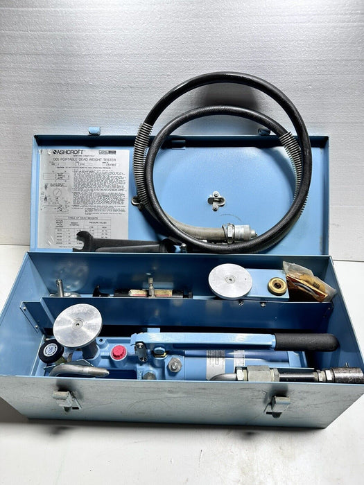 ASHCROFT 1305-D PORTABLE DEADWEIGHT TESTER MINT