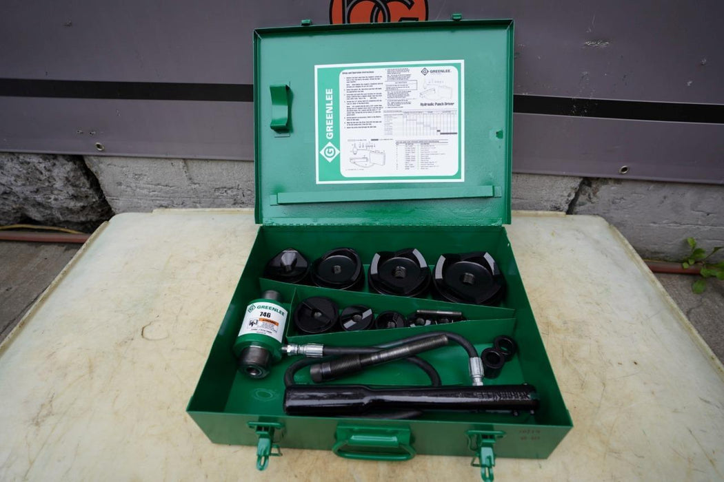 Greenlee 7310 1/2 to 4 inch Hydraulic Knock Out Punch and Die Set #10