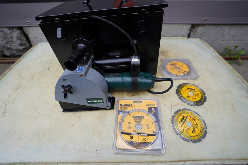 Metabo MFE 30 Corded 110V 1400W Wall Chaser Concrete Saw 01119430 Works Great #2