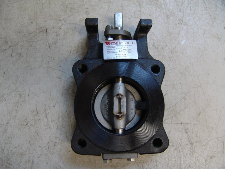 Watts QFII Lug Type Butterfly Valve Fig #1151-1120 3" 150# Disc CF8M PTFE #2