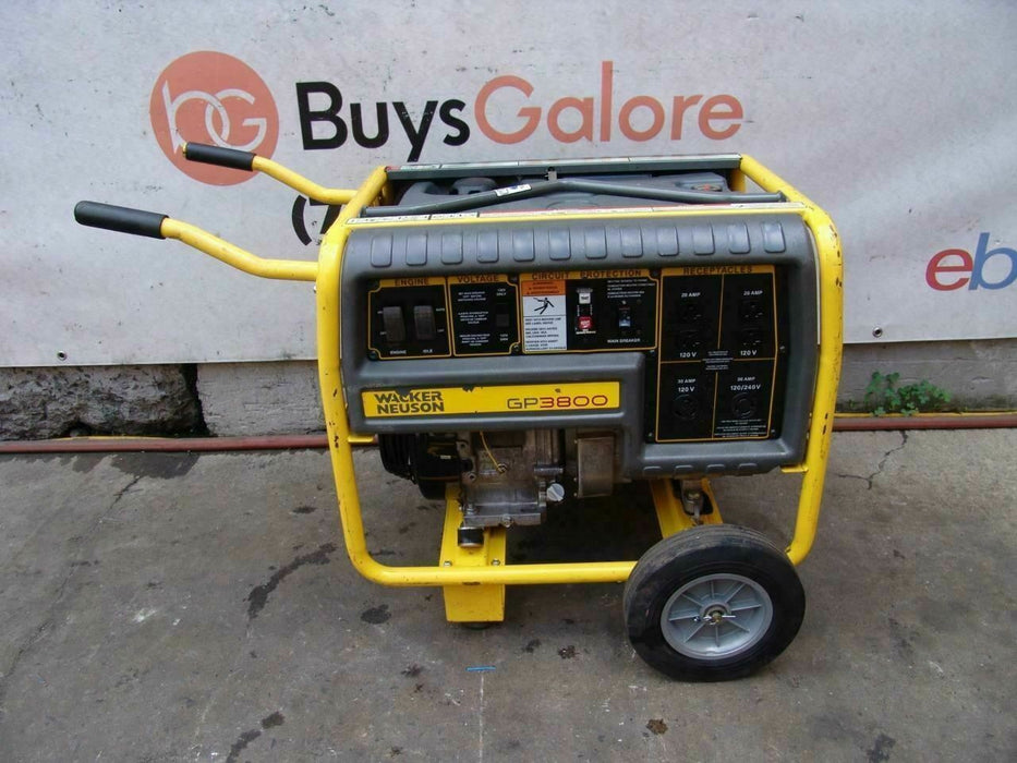 Wacker GP3800 4000 Watts Generator Honda Motor 120/240 Volts Works Great