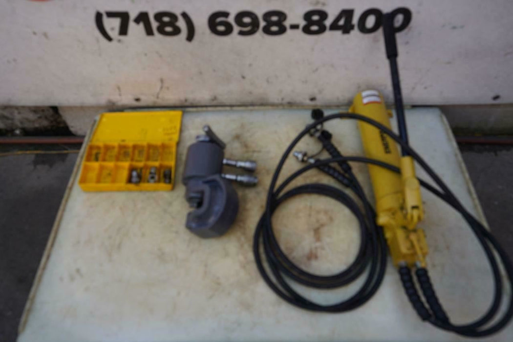 Rockford Hydraulic C- Frame Punch Knock Out 35 Ton with Enerpac Pump