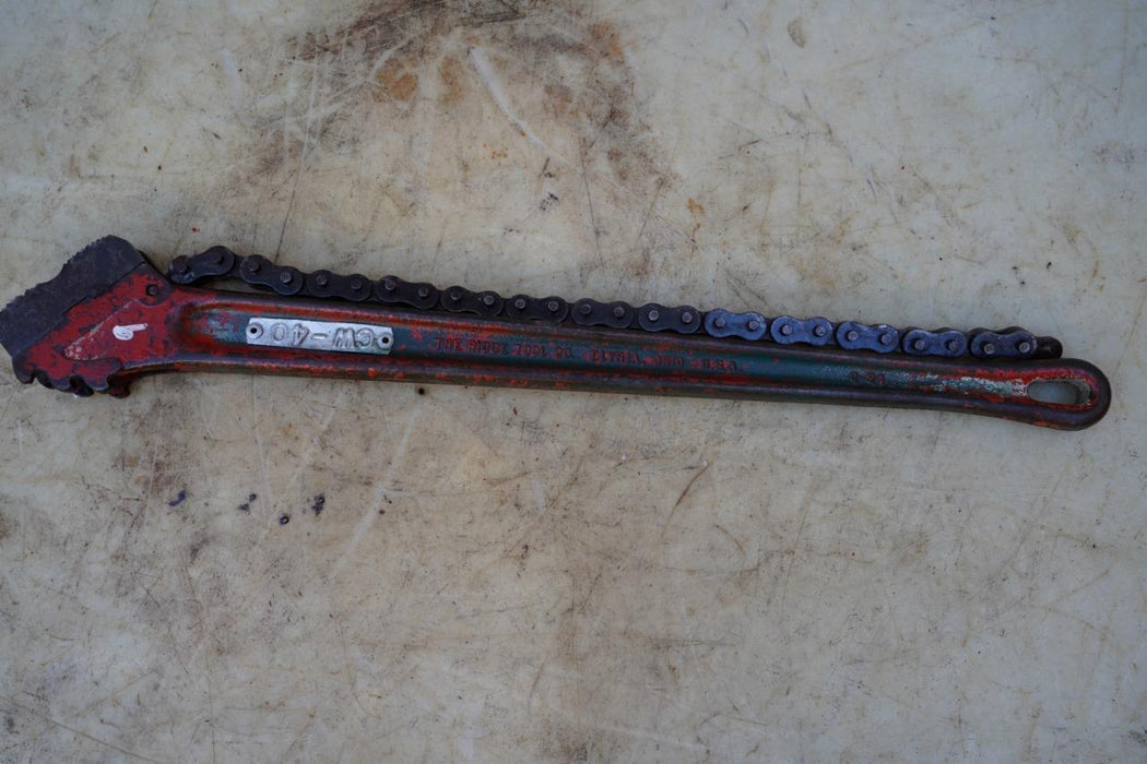 Ridgid C-24 Chain Pipe wrench Fine Working Condition #9