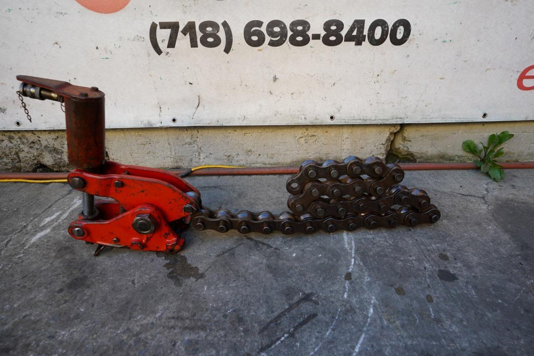 Wheeler Rex Hydraulic Pipe Cutter Model #5590 65 inch Long Chain #2