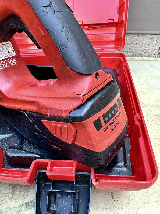 Hilti WSR 36A Cordless Reciprocating Saw + (2) 36v Batteries And Charger