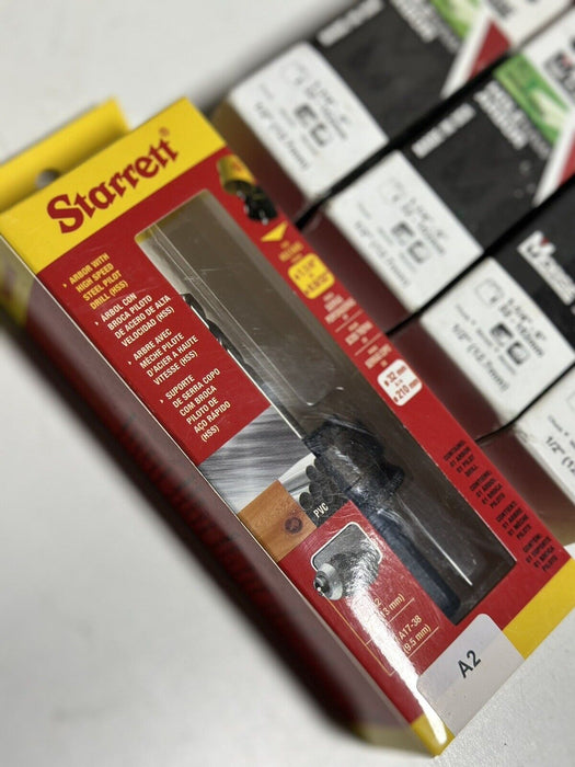 Lot Of 6 MORSE  & STARRETT - Hole Saw Arbor - ( 1-1/4" × 6" ) - part# 139038
