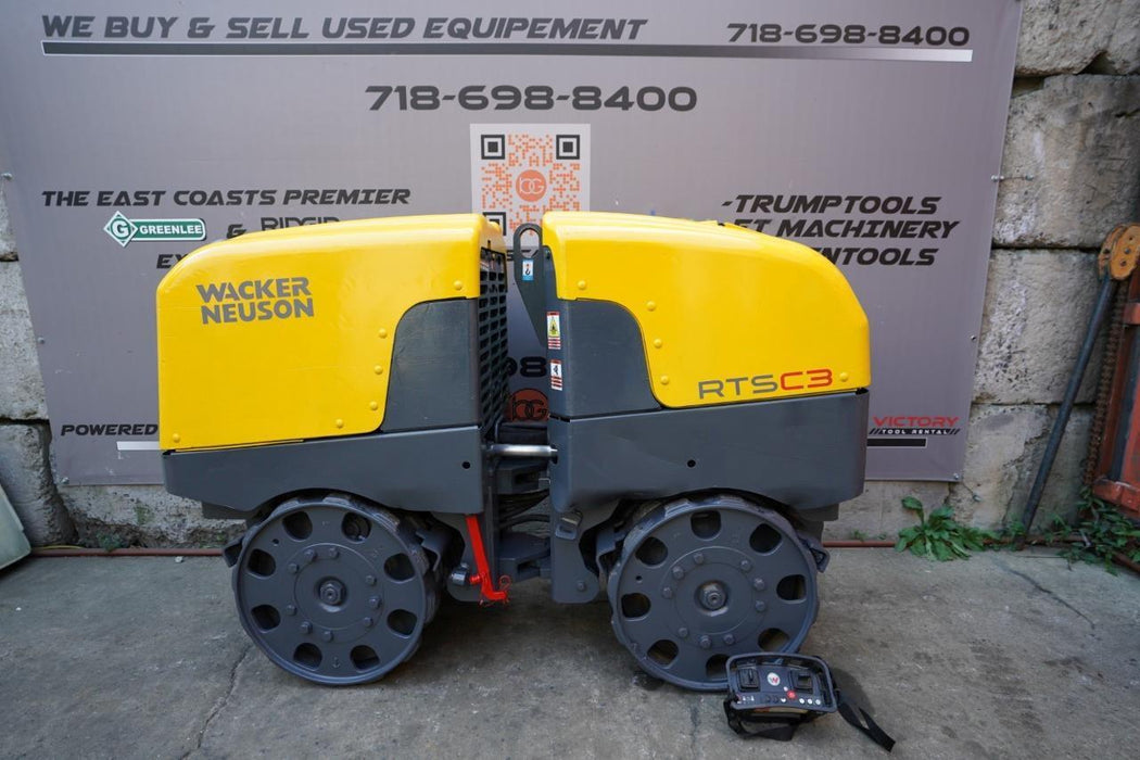 2017 Wacker Neuson RTSC3 Vibratory Remote Controlled Trench Roller 621 Hours