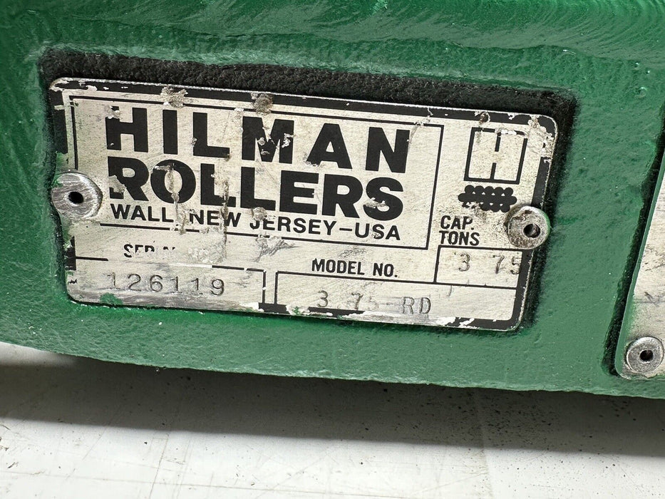Hilman Rollers 3.75RD Rigid Smooth Top Heavy-Duty Machine Mover 3.75 Ton Each