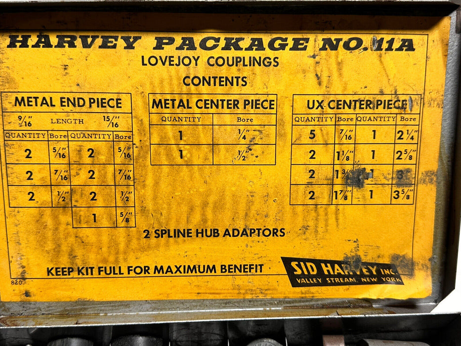 Harvey Package Lovejoy Couplings No. 11A