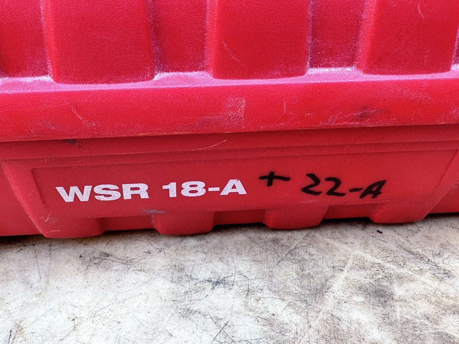 Hilti WSR 22-A  & WSR 18-A Cordless Reciprocating Saw with Battery  Charger Case