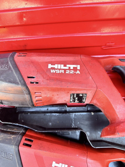 Hilti WSR 22-A  & WSR 18-A Cordless Reciprocating Saw with Battery  Charger Case