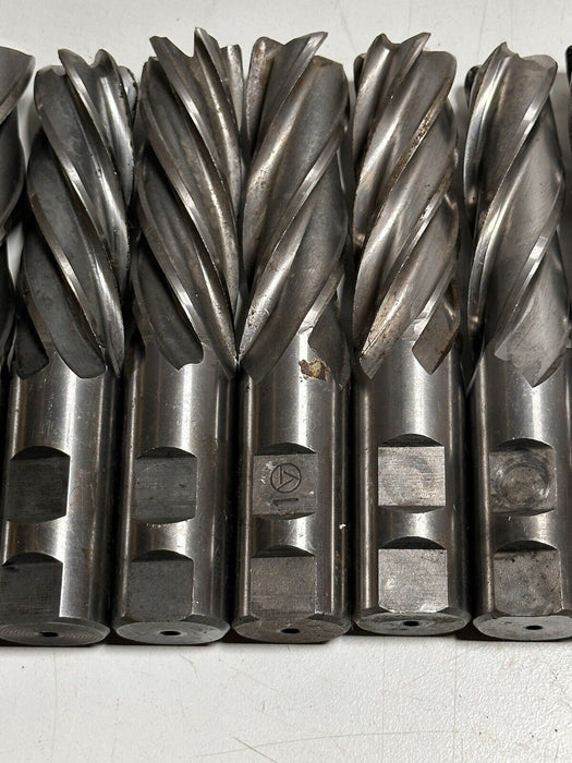 LOT OF 10 ASSORTED END MILLS  1” X 3” X 5-1/2”  Made In USA And Japan