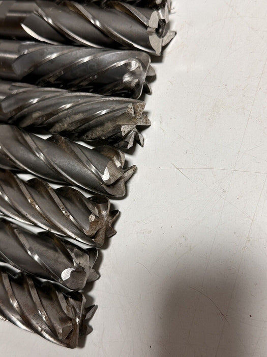 LOT OF 10 ASSORTED END MILLS  1” X 3” X 5-1/2”  Made In USA And Japan