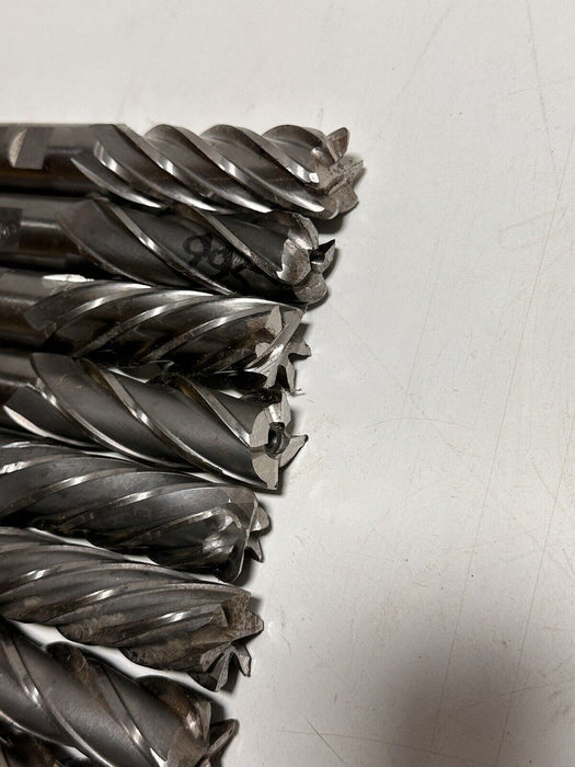 LOT OF 10 ASSORTED END MILLS  1” X 3” X 5-1/2”  Made In USA And Japan