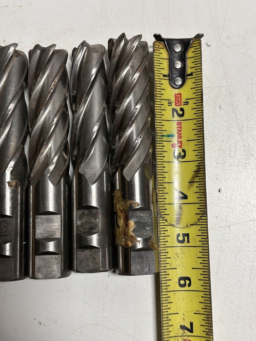 LOT OF 10 ASSORTED END MILLS  1” X 3” X 5-1/2”  Made In USA And Japan