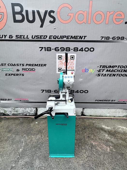 Bernardo Macchina Heavy Duty Cold Saw, 12" Blade 220V-60HZ-3PH, 2019 Nice