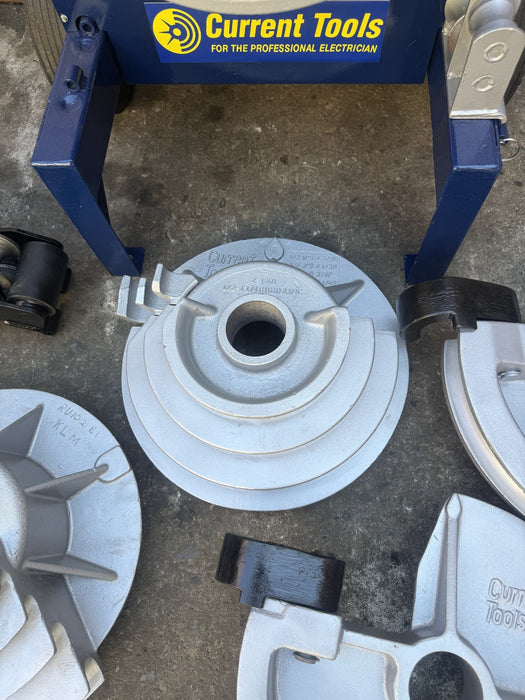 Current Tools 77 Electric Bender 1/2 -2 inch. Rigid and EMT Shoes. Great Shape.