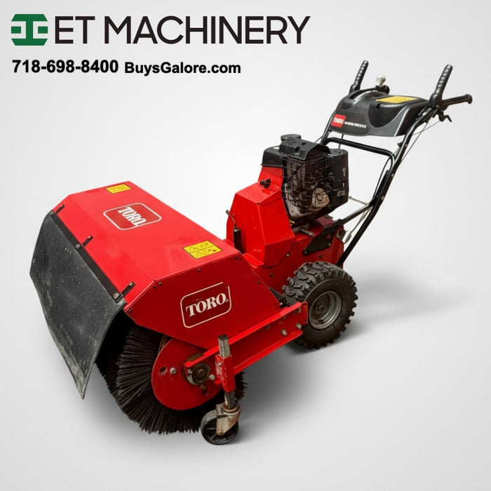 TORO 36" Walk-Behind Rotary Broom Kohler 208cc Power Steering Commercial #3