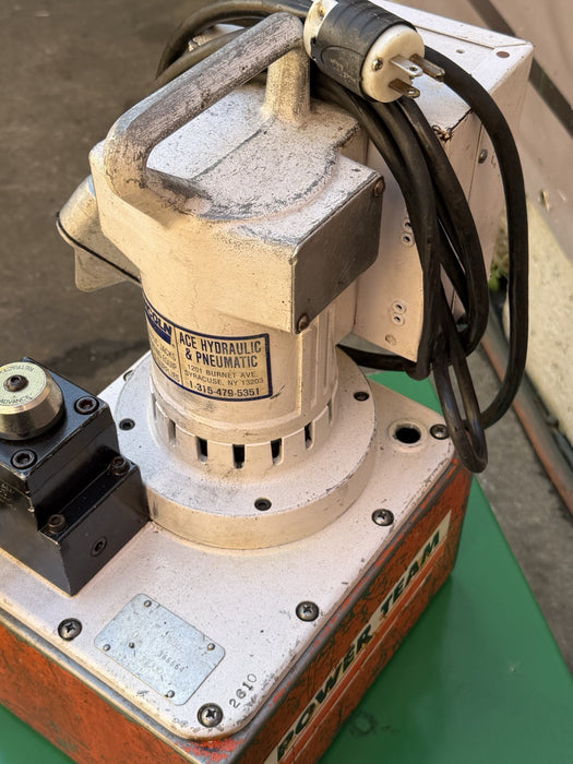 SPX POWER TEAM PE553 10,000 PSI ELECTRIC HYDRAULIC  PUMP 120 VOLTS WITH BOX