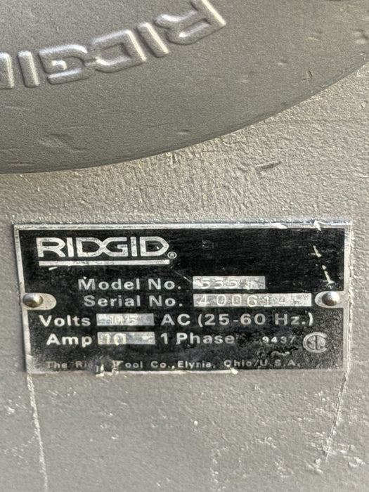 Reconditioned RIDGID® 535 V1 Pipe Threading Machine with 811 Die Head, Cart BG2