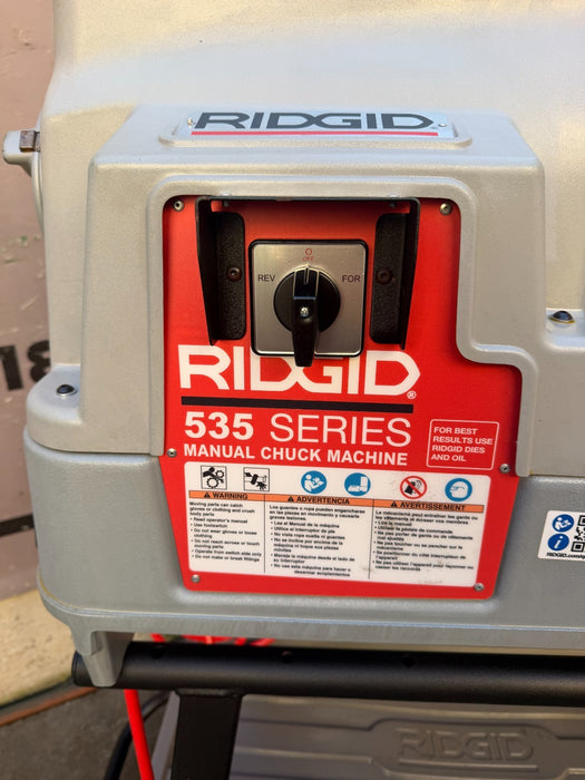 2024  RIDGID 535 V3 Pipe Threading Machine w/ Universal Cart & 811A Dies ET4