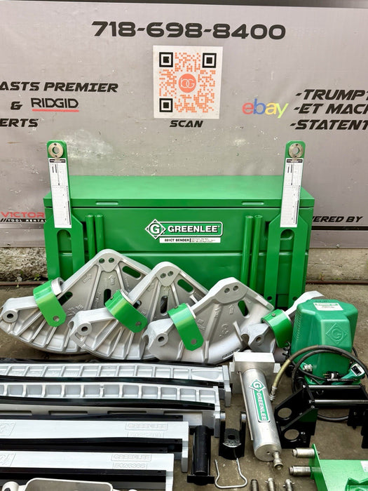 GREENLEE 881CT CAM TRACK Pipe Bender 2-1/2-4" EMT RIGID IMC, 980 Pump, Table WOW