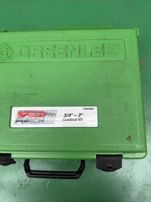 Greenlee 7905SBSP Speed Punch Knockout Kit 3/4 to 2" Brand New  Punches Only #4