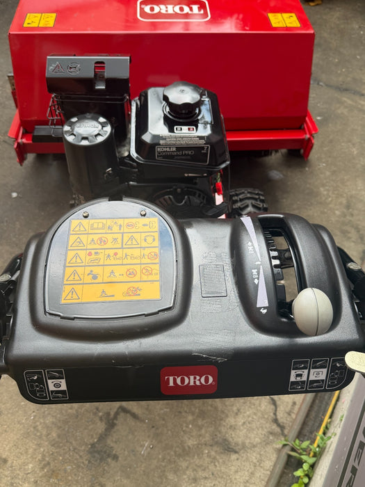 TORO 36" Walk-Behind Rotary Broom Kohler 208cc Power Steering Commercial #2