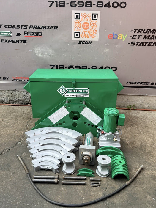 Greenlee 885 Hydraulic Pipe Bender 1-1/4”- 5 Rigid IMC, 960 Pump *New Seals* BG3