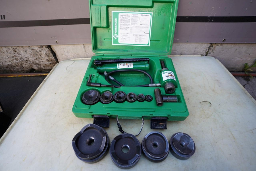 Greenlee 7310 1/2 to 4 inch Hydraulic Knock Out Punch and Die Set