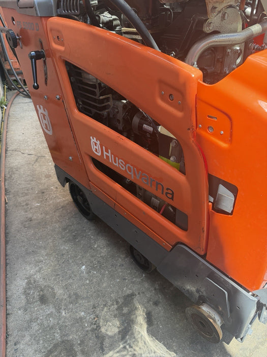 2016 Husqvarna FS-5000D 26" Walk Behind Concrete Saw 657Hours MINT FS5000D