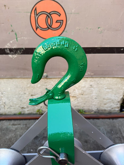 GREENLEE Triple Sheave Cable Guide Roller Hook 6" Sheave 6500lb Max 6036 34E809
