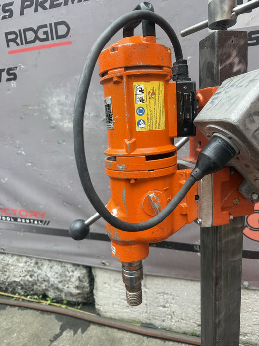 Weka DK22 Core Drill Motor and M2 Core Bore Stand with Bits.  Nice Shape. #1