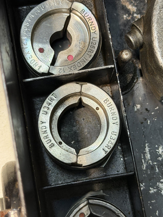 BURNDY REVOLVER HYPRESS Y750 Hydraulic Crimper With 5 Die Sets