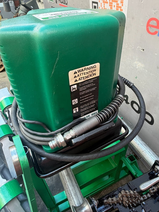 Greenlee 881ct Hydraulic Bender Set Mobile Cart 980 Pump 2.5"-4" Conduit