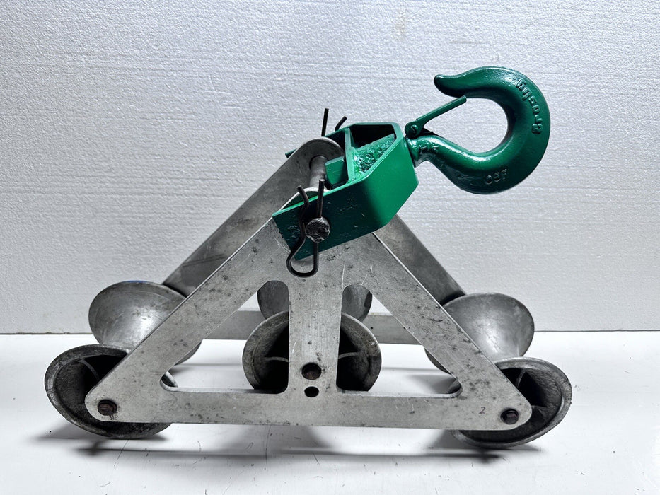 GREENLEE 6036 TRIPLE SHEAVE GUIDE FOR CABLE PULLER TUGGER #3