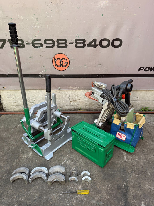 McElroy PIT BULL 14 Fusion Machine SET Iron, Shaver, Frame, 1,1-1/4,2,3,4" Insrt